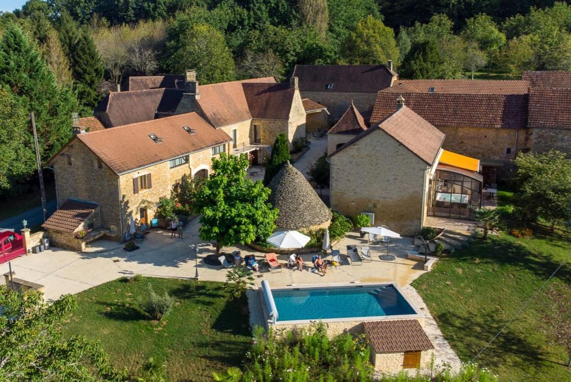 Aux Bories De Marquay, Chambres D'Hotes B&B Avec Piscine Et Spa Pres De Sarlat Exterior photo